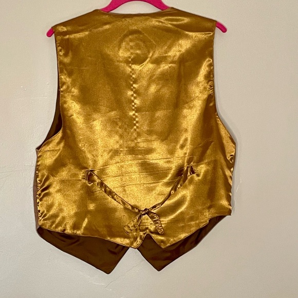 VTG Leather Waistcoat in Brown - Picture 8 of 8